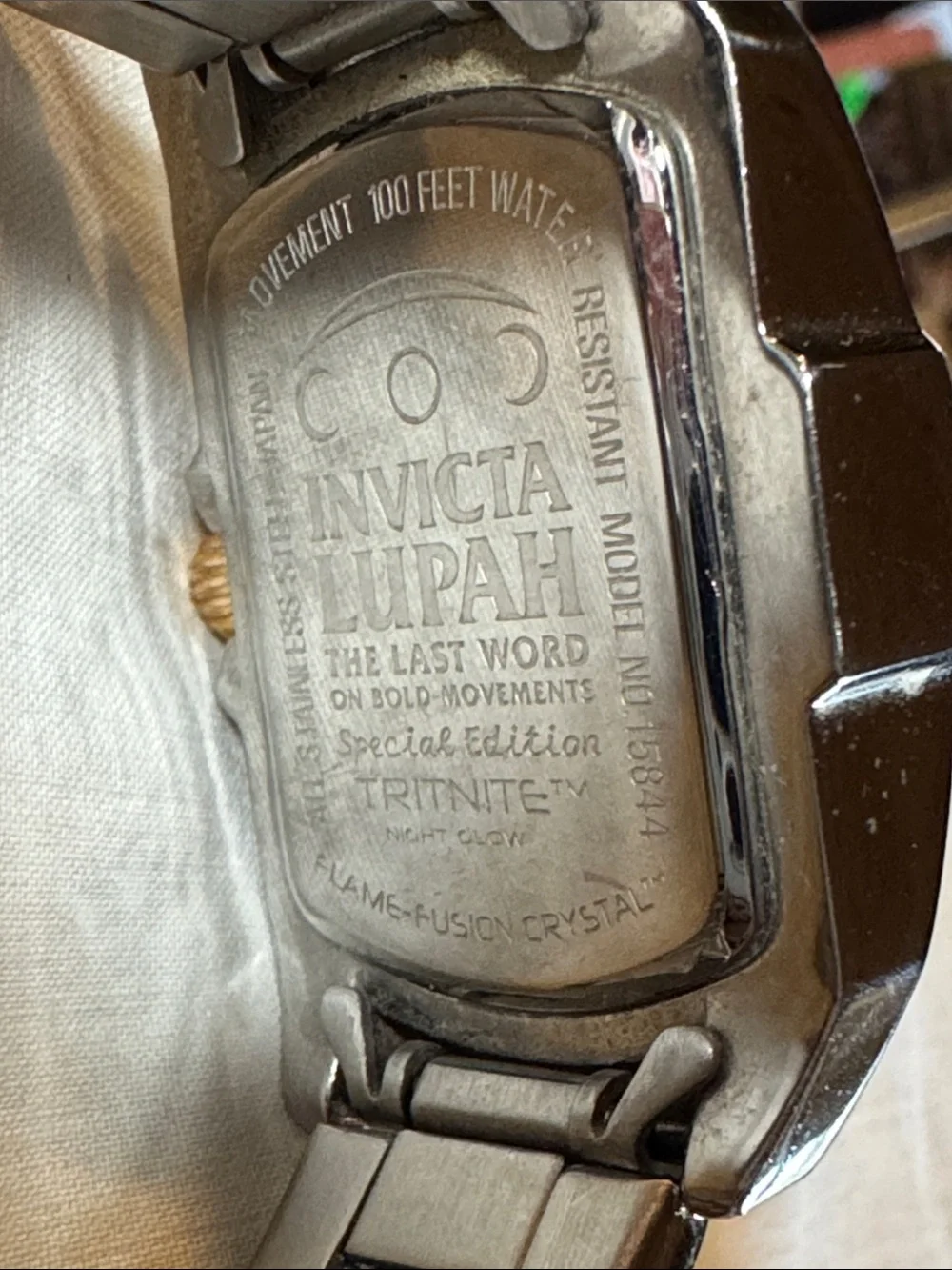 Invicta Lupah “The Last Word” Silver and Gold Two-Tone Men's Watch